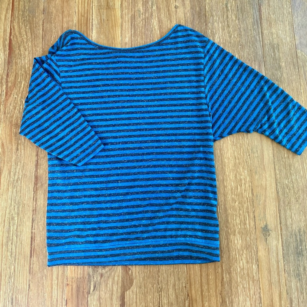 Ann Taylor Loft Women’s Boat Neck Stripe Top